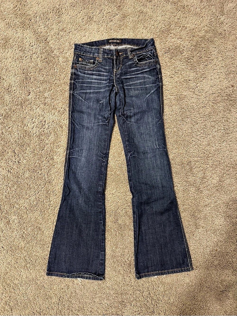 Underground Soul Flare Jeans in Blue Waist 3